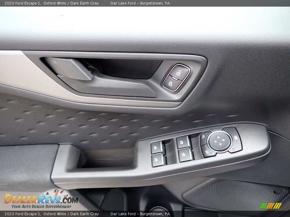 2020 Ford Escape S Oxford White / Dark Earth Gray Photo #13