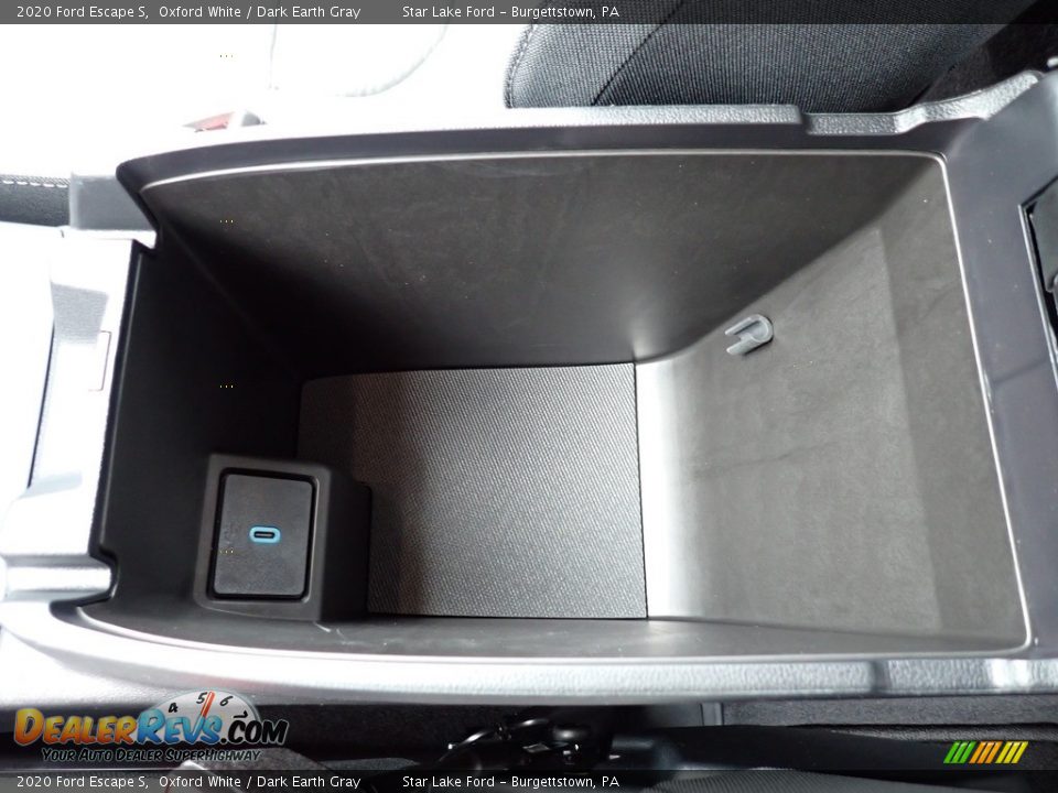 2020 Ford Escape S Oxford White / Dark Earth Gray Photo #17