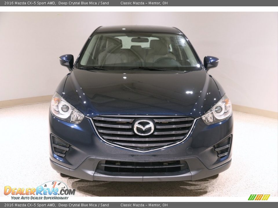 2016 Mazda CX-5 Sport AWD Deep Crystal Blue Mica / Sand Photo #2