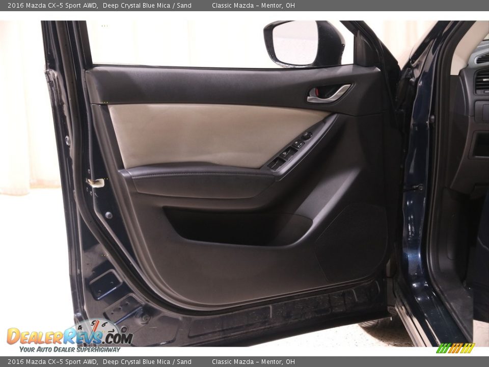 2016 Mazda CX-5 Sport AWD Deep Crystal Blue Mica / Sand Photo #4