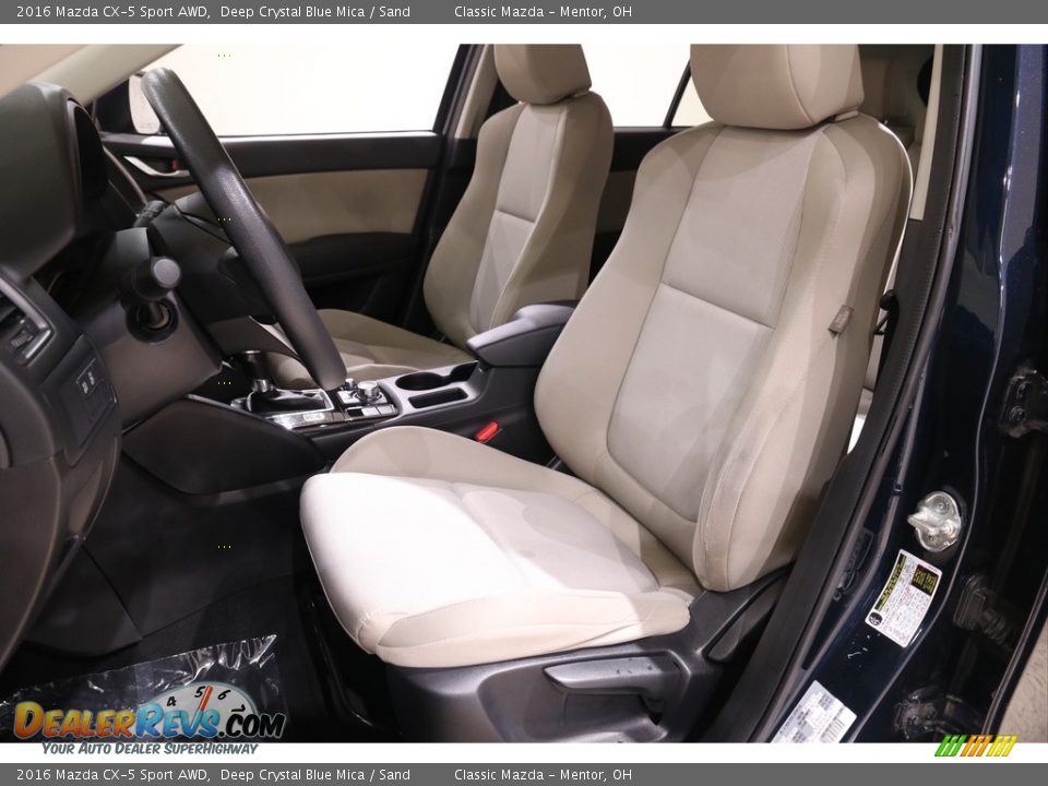 2016 Mazda CX-5 Sport AWD Deep Crystal Blue Mica / Sand Photo #5