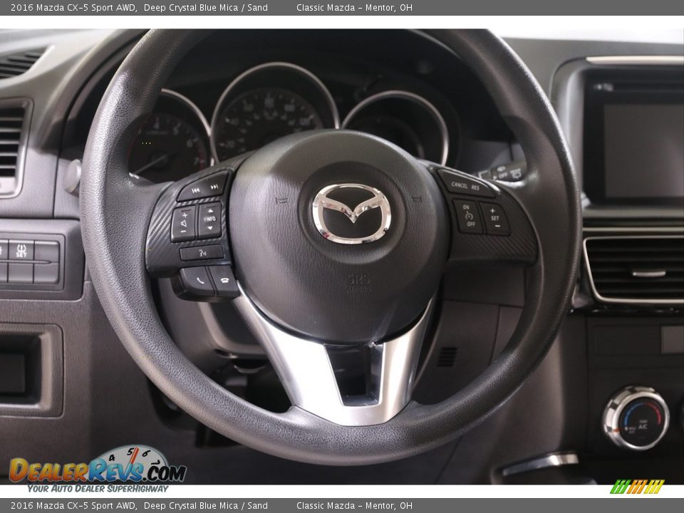 2016 Mazda CX-5 Sport AWD Deep Crystal Blue Mica / Sand Photo #6