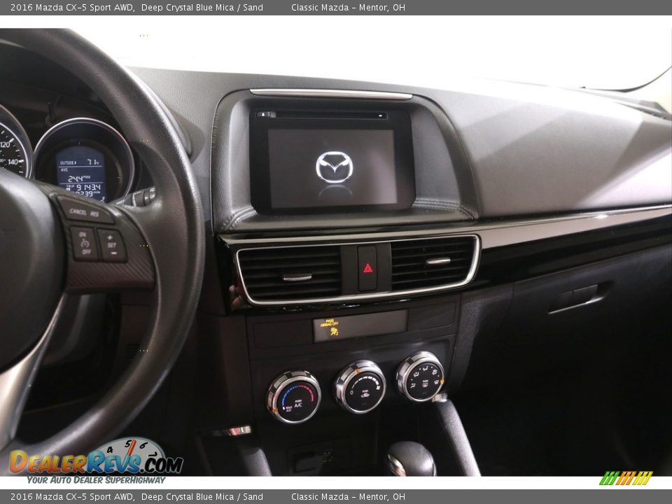 2016 Mazda CX-5 Sport AWD Deep Crystal Blue Mica / Sand Photo #8