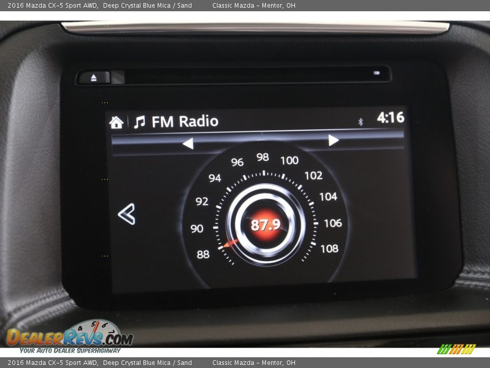 2016 Mazda CX-5 Sport AWD Deep Crystal Blue Mica / Sand Photo #9