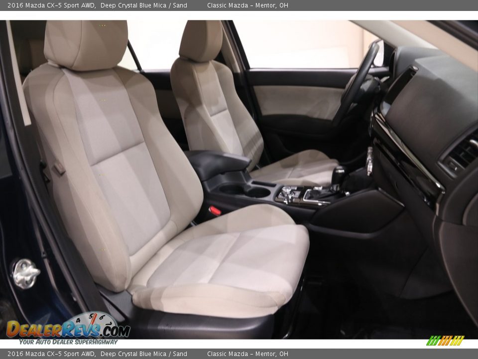 2016 Mazda CX-5 Sport AWD Deep Crystal Blue Mica / Sand Photo #12