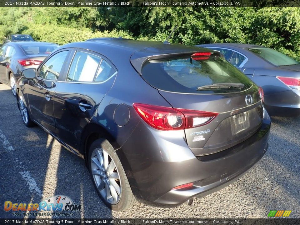 2017 Mazda MAZDA3 Touring 5 Door Machine Gray Metallic / Black Photo #2