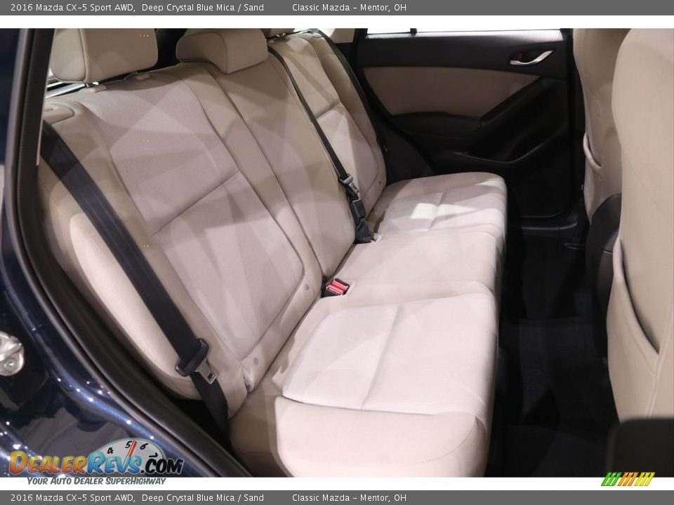 2016 Mazda CX-5 Sport AWD Deep Crystal Blue Mica / Sand Photo #13