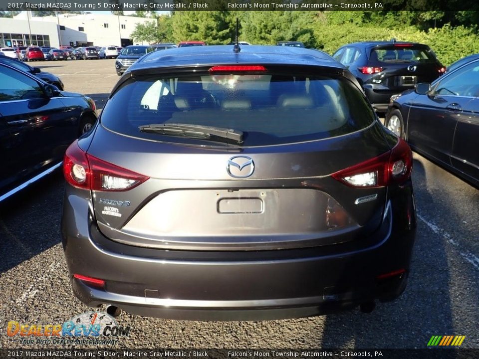 2017 Mazda MAZDA3 Touring 5 Door Machine Gray Metallic / Black Photo #3