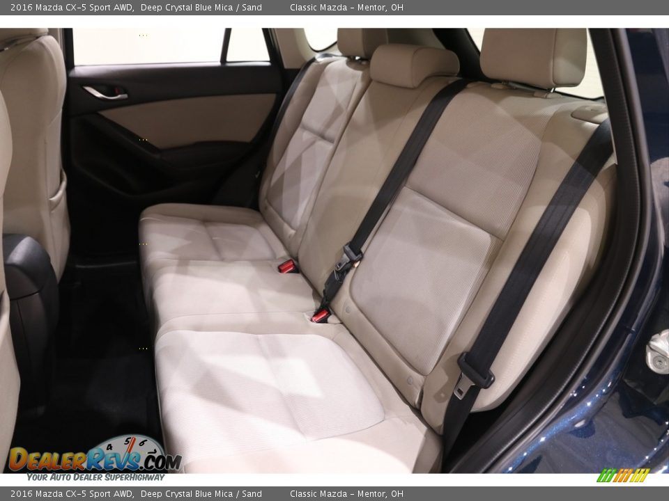 2016 Mazda CX-5 Sport AWD Deep Crystal Blue Mica / Sand Photo #14