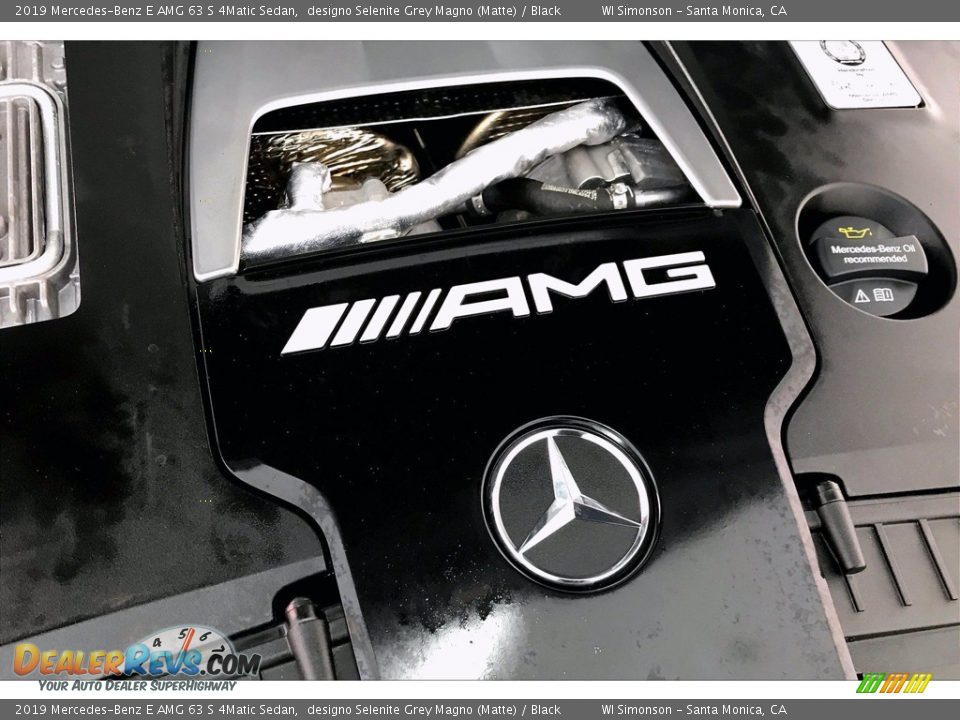 2019 Mercedes-Benz E AMG 63 S 4Matic Sedan designo Selenite Grey Magno (Matte) / Black Photo #31