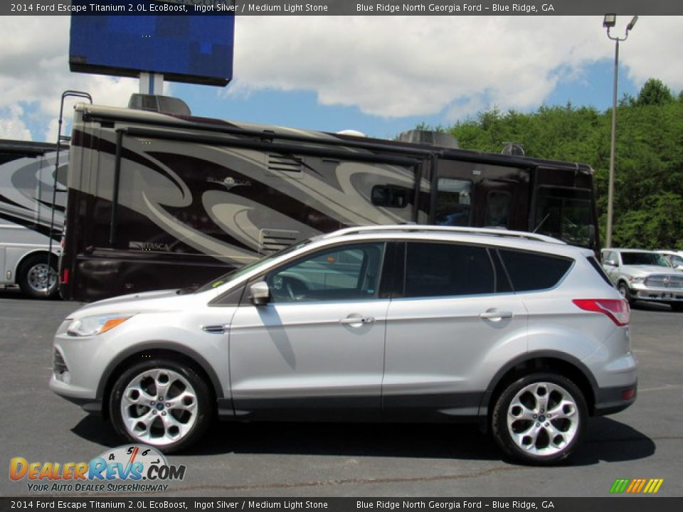 2014 Ford Escape Titanium 2.0L EcoBoost Ingot Silver / Medium Light Stone Photo #2