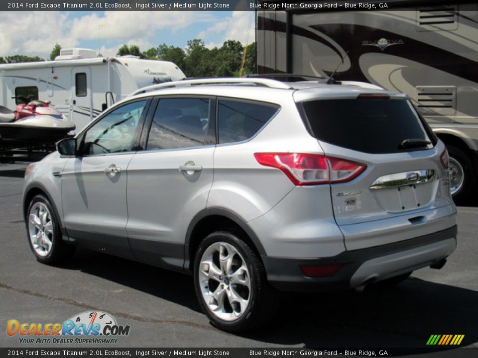 2014 Ford Escape Titanium 2.0L EcoBoost Ingot Silver / Medium Light Stone Photo #3