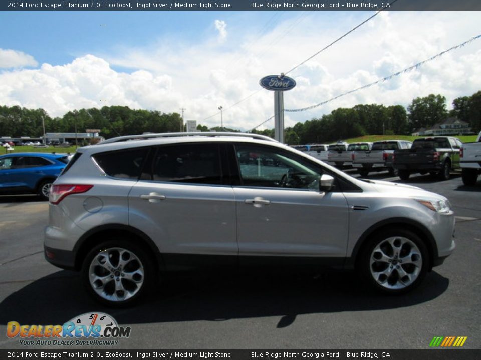 2014 Ford Escape Titanium 2.0L EcoBoost Ingot Silver / Medium Light Stone Photo #6