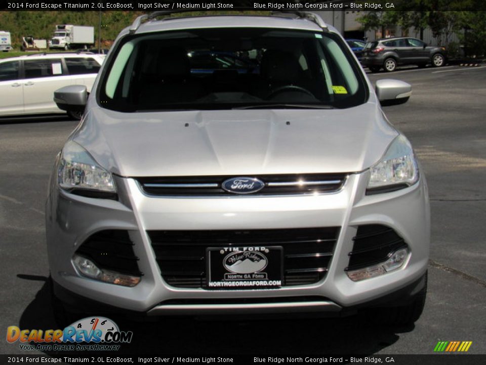 2014 Ford Escape Titanium 2.0L EcoBoost Ingot Silver / Medium Light Stone Photo #8