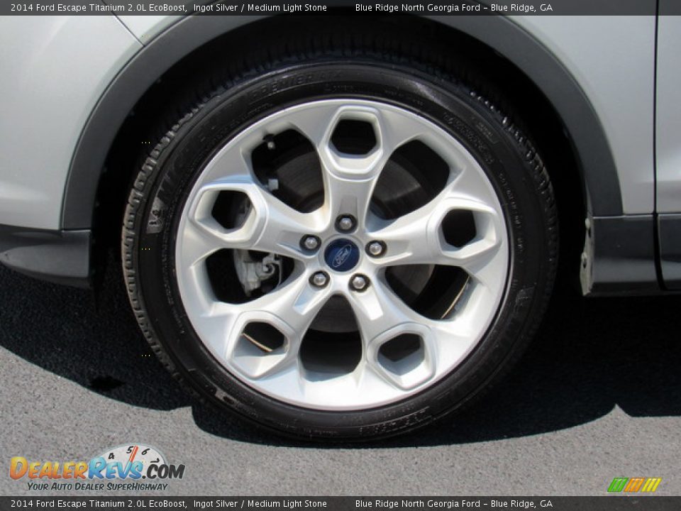 2014 Ford Escape Titanium 2.0L EcoBoost Ingot Silver / Medium Light Stone Photo #9