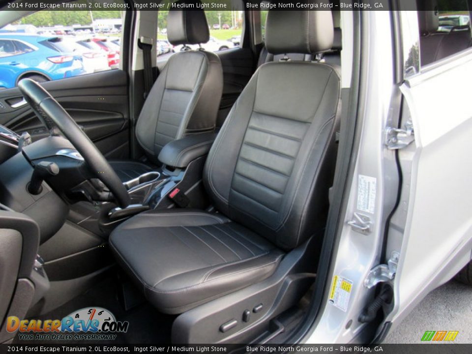 2014 Ford Escape Titanium 2.0L EcoBoost Ingot Silver / Medium Light Stone Photo #10