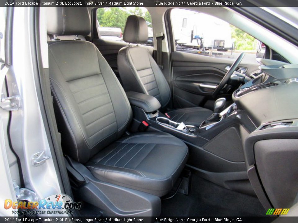 2014 Ford Escape Titanium 2.0L EcoBoost Ingot Silver / Medium Light Stone Photo #11