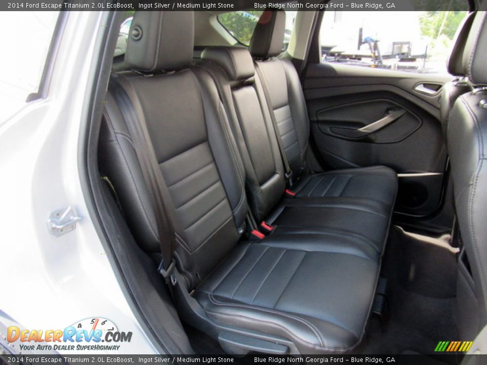 2014 Ford Escape Titanium 2.0L EcoBoost Ingot Silver / Medium Light Stone Photo #12