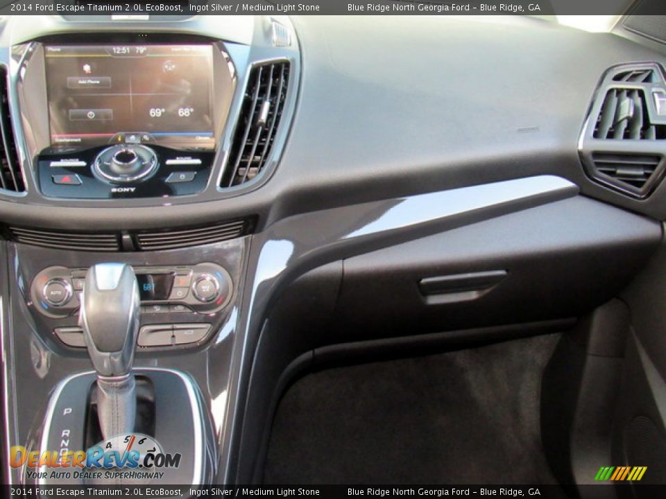 2014 Ford Escape Titanium 2.0L EcoBoost Ingot Silver / Medium Light Stone Photo #15