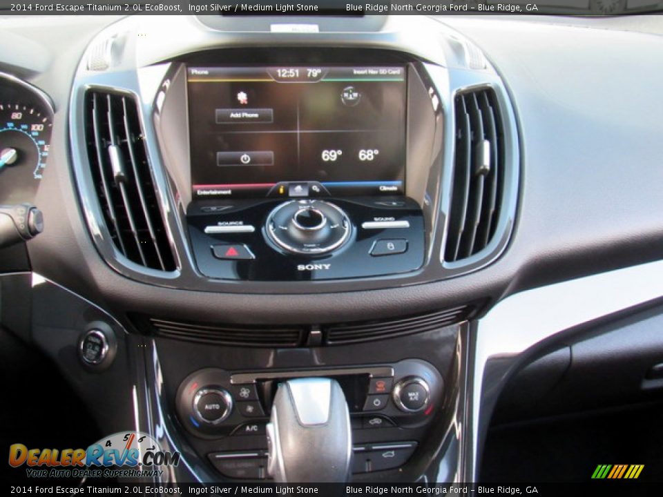 2014 Ford Escape Titanium 2.0L EcoBoost Ingot Silver / Medium Light Stone Photo #17