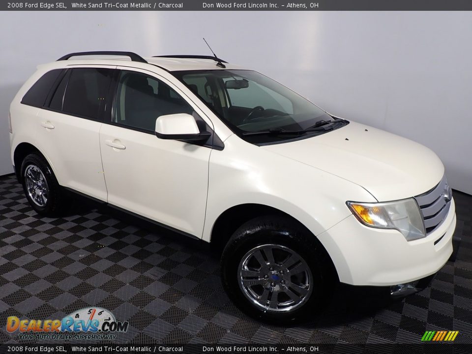 2008 Ford Edge SEL White Sand Tri-Coat Metallic / Charcoal Photo #2