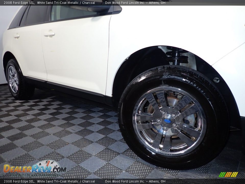 2008 Ford Edge SEL White Sand Tri-Coat Metallic / Charcoal Photo #3