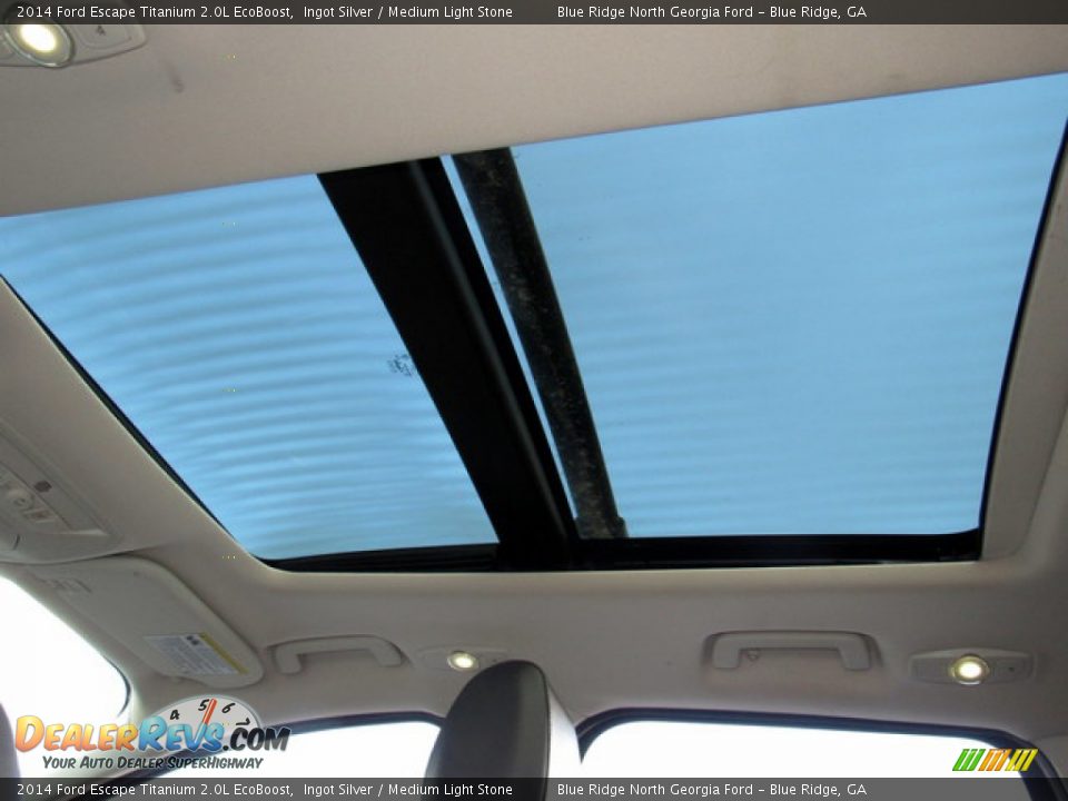 2014 Ford Escape Titanium 2.0L EcoBoost Ingot Silver / Medium Light Stone Photo #22