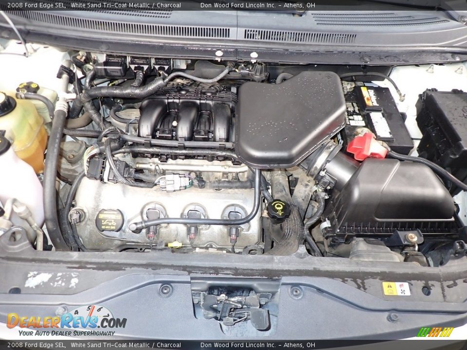 2008 Ford Edge SEL White Sand Tri-Coat Metallic / Charcoal Photo #6