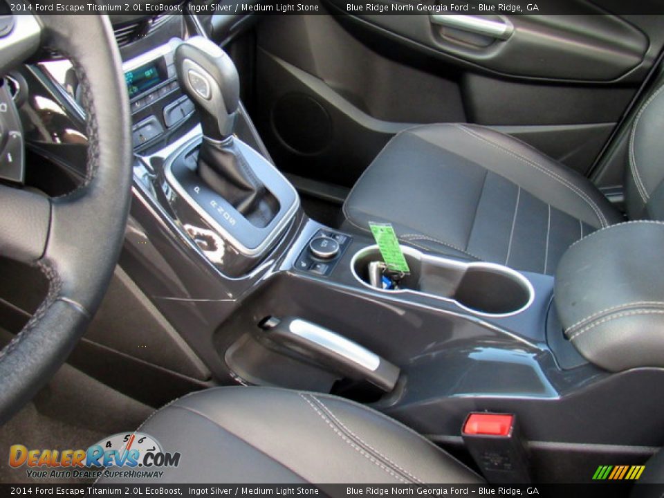 2014 Ford Escape Titanium 2.0L EcoBoost Ingot Silver / Medium Light Stone Photo #23