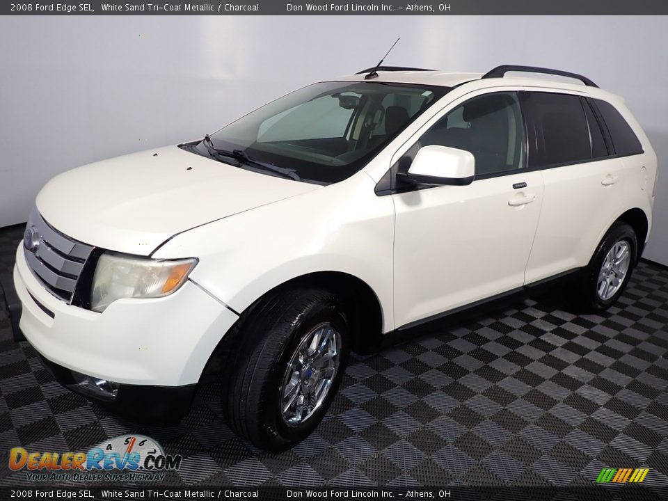 2008 Ford Edge SEL White Sand Tri-Coat Metallic / Charcoal Photo #7