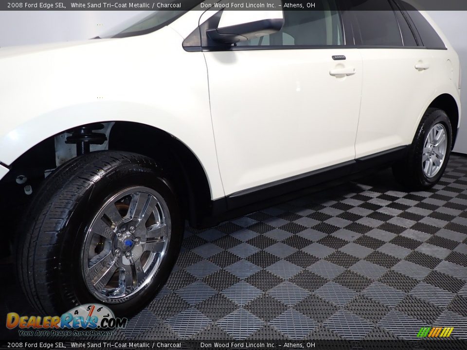 2008 Ford Edge SEL White Sand Tri-Coat Metallic / Charcoal Photo #8