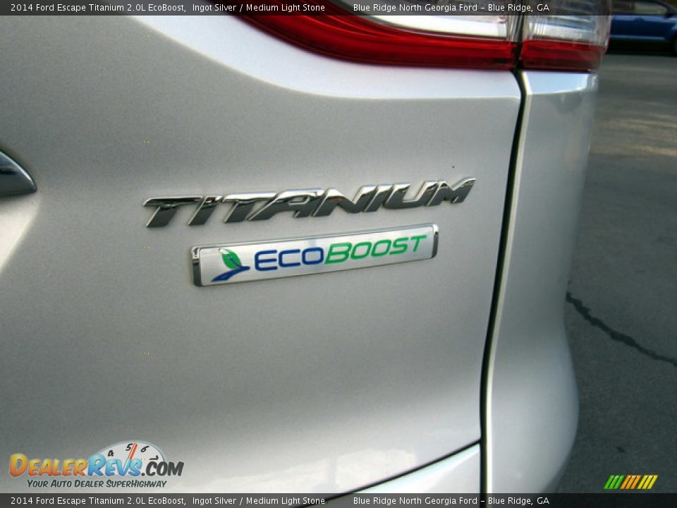 2014 Ford Escape Titanium 2.0L EcoBoost Ingot Silver / Medium Light Stone Photo #25