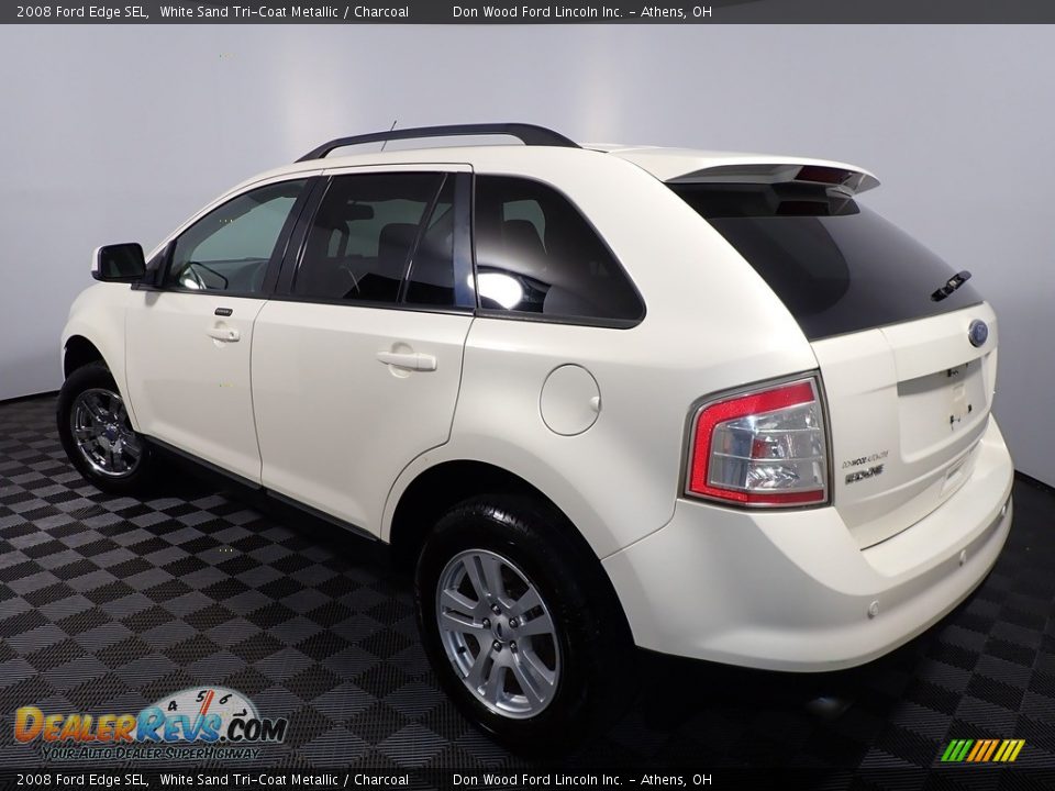 2008 Ford Edge SEL White Sand Tri-Coat Metallic / Charcoal Photo #9