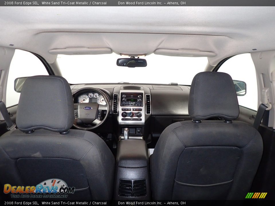 2008 Ford Edge SEL White Sand Tri-Coat Metallic / Charcoal Photo #14
