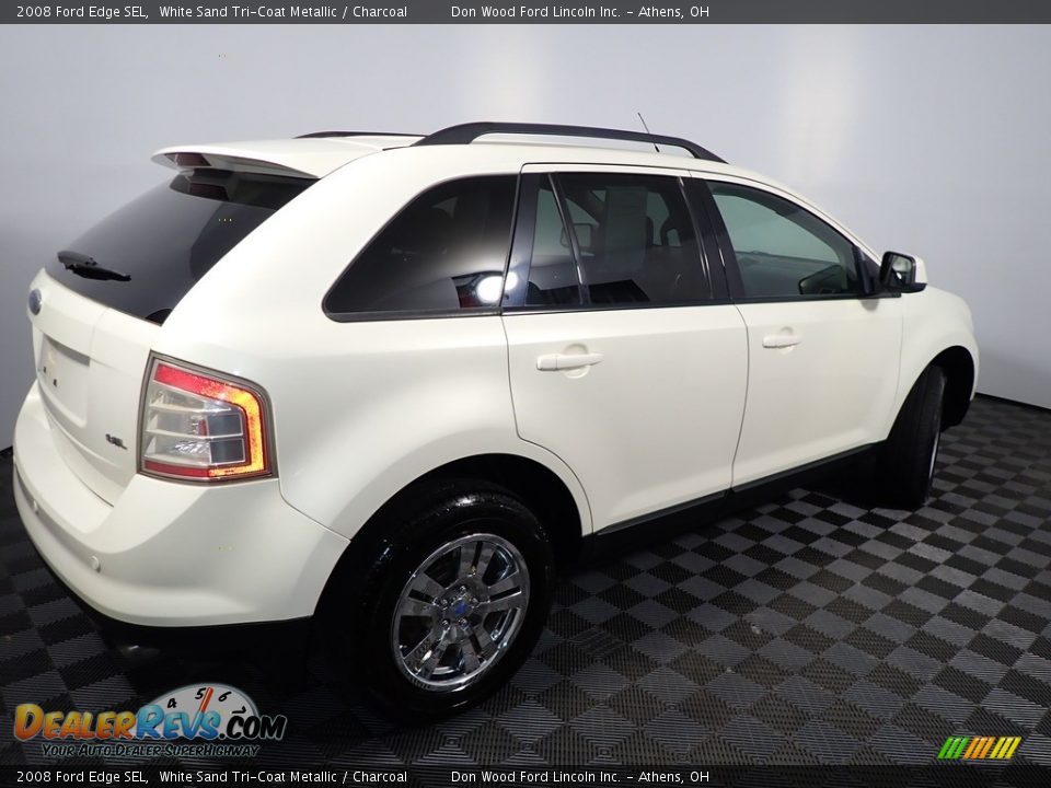 2008 Ford Edge SEL White Sand Tri-Coat Metallic / Charcoal Photo #15