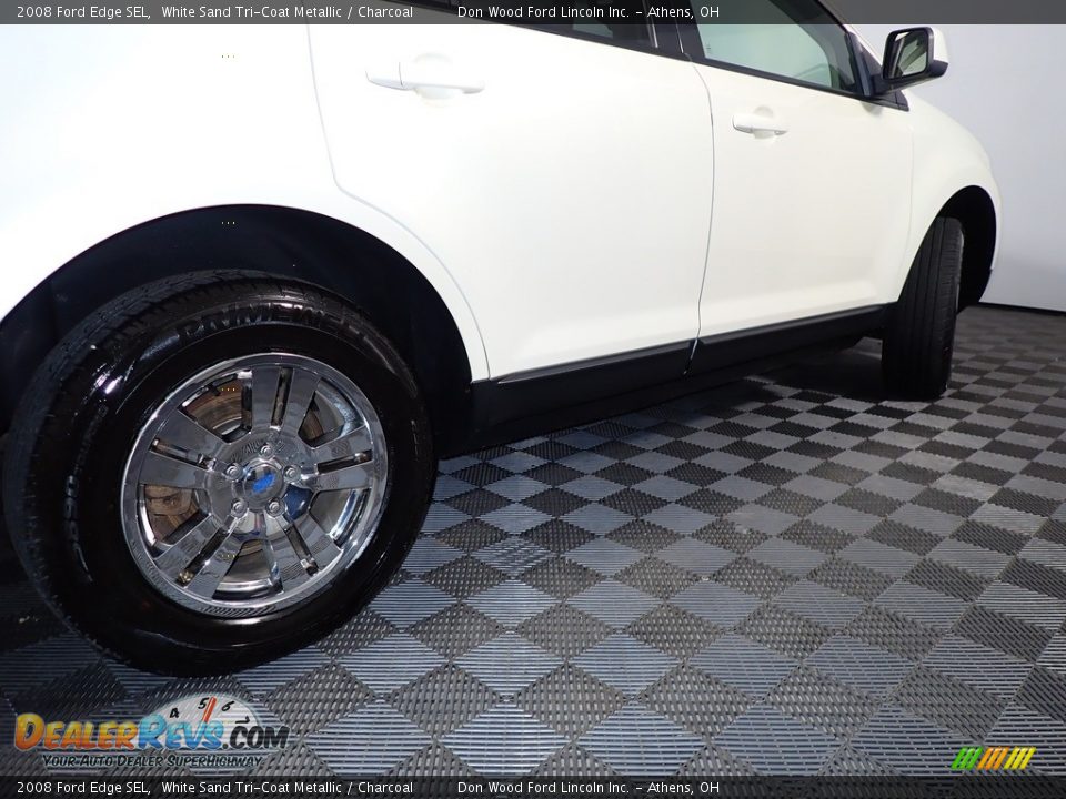 2008 Ford Edge SEL White Sand Tri-Coat Metallic / Charcoal Photo #16