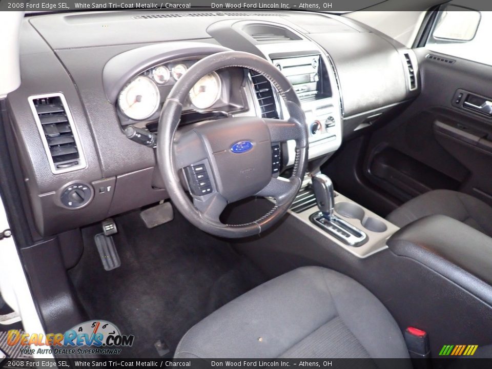 2008 Ford Edge SEL White Sand Tri-Coat Metallic / Charcoal Photo #19