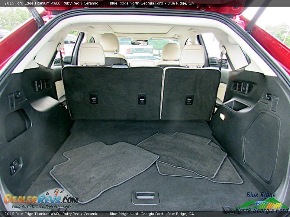 2016 Ford Edge Titanium AWD Ruby Red / Ceramic Photo #13