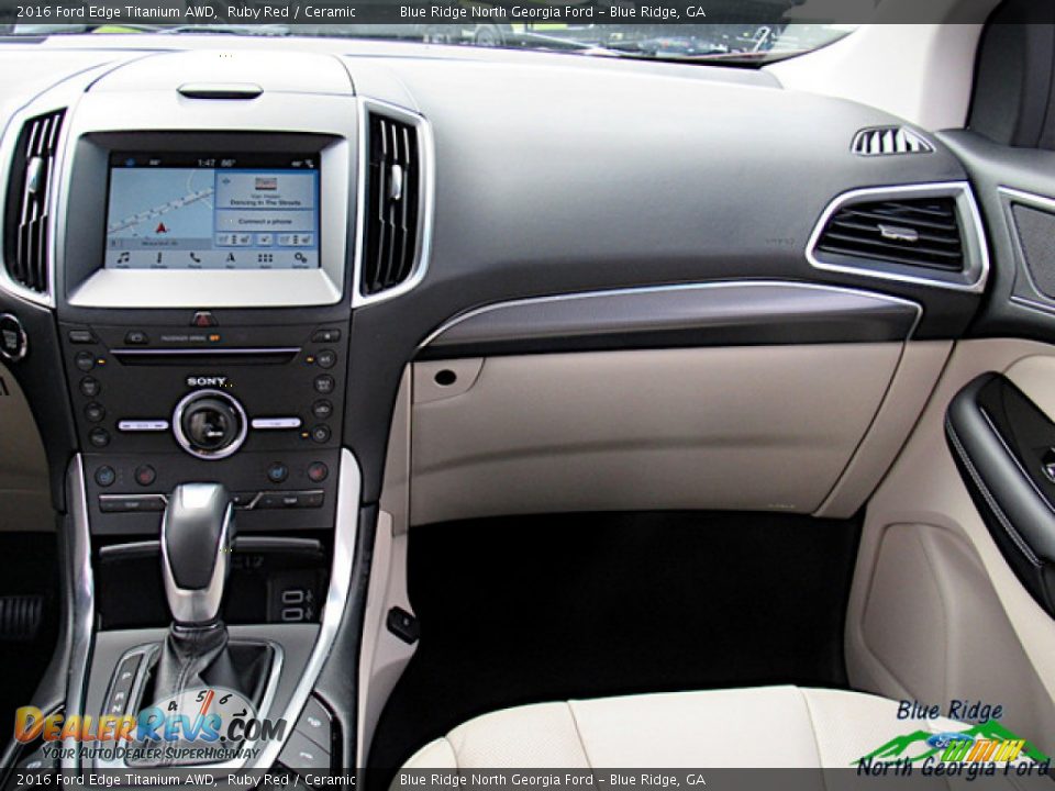 2016 Ford Edge Titanium AWD Ruby Red / Ceramic Photo #15
