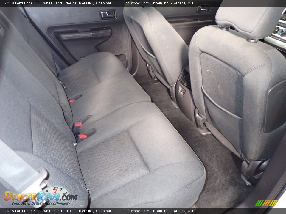 2008 Ford Edge SEL White Sand Tri-Coat Metallic / Charcoal Photo #24