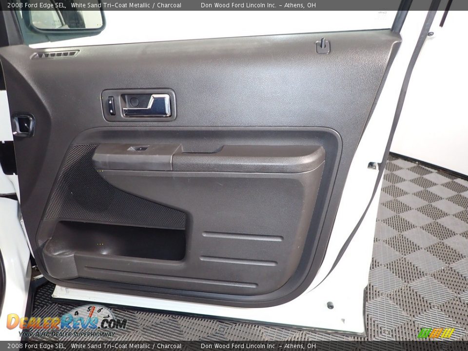 2008 Ford Edge SEL White Sand Tri-Coat Metallic / Charcoal Photo #25