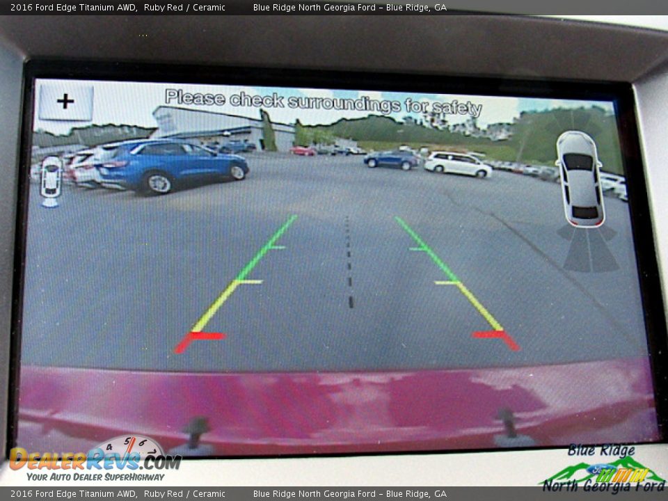 2016 Ford Edge Titanium AWD Ruby Red / Ceramic Photo #19
