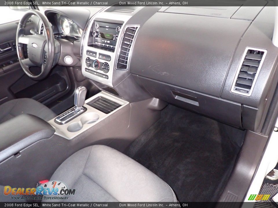 2008 Ford Edge SEL White Sand Tri-Coat Metallic / Charcoal Photo #27