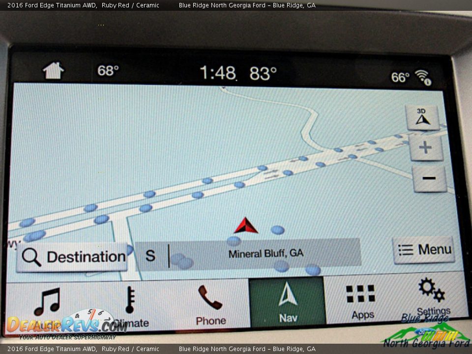 2016 Ford Edge Titanium AWD Ruby Red / Ceramic Photo #20