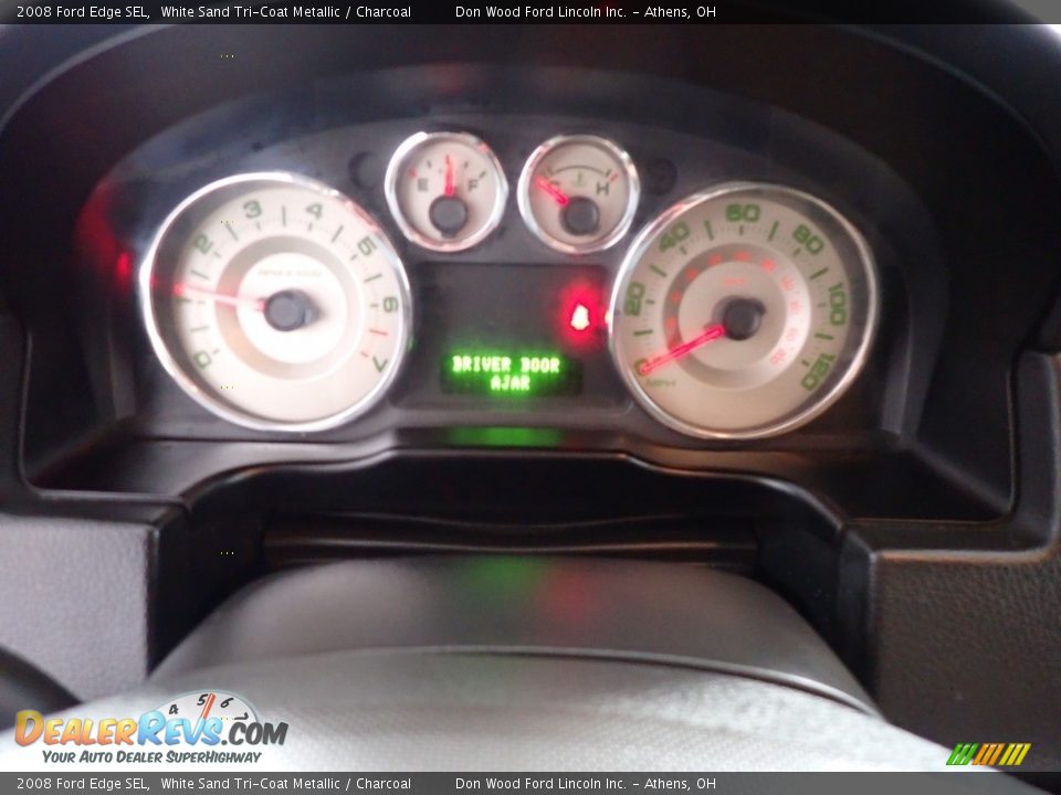 2008 Ford Edge SEL White Sand Tri-Coat Metallic / Charcoal Photo #28
