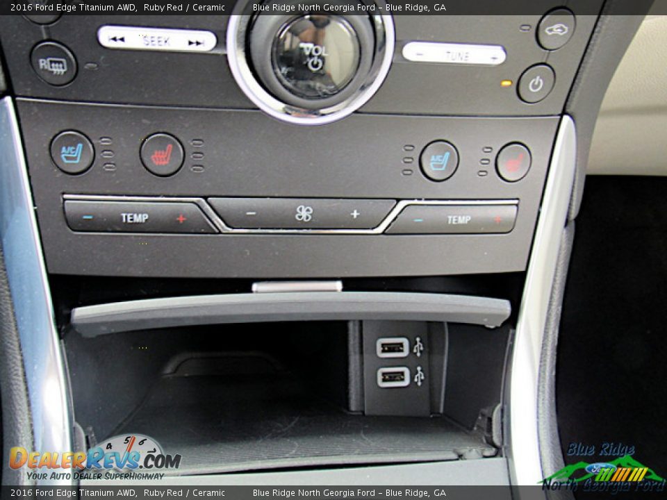 2016 Ford Edge Titanium AWD Ruby Red / Ceramic Photo #21