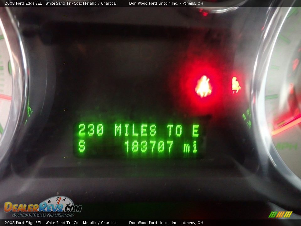 2008 Ford Edge SEL White Sand Tri-Coat Metallic / Charcoal Photo #29