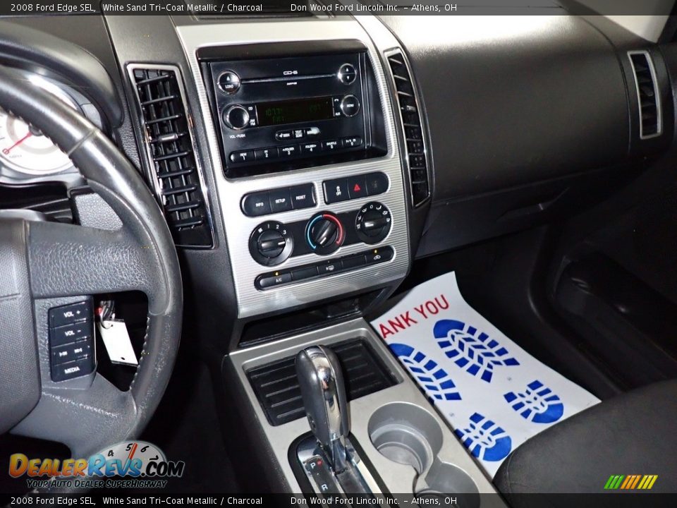 2008 Ford Edge SEL White Sand Tri-Coat Metallic / Charcoal Photo #31
