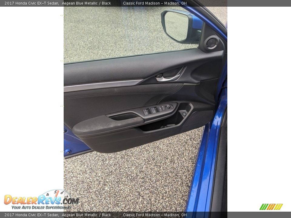 2017 Honda Civic EX-T Sedan Aegean Blue Metallic / Black Photo #12