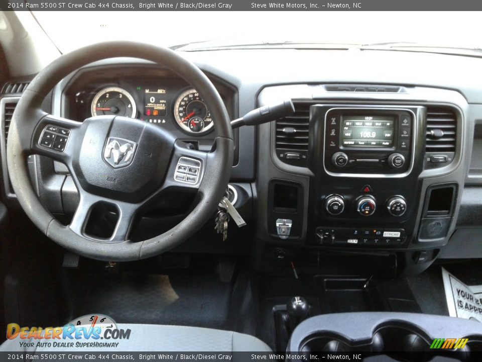 2014 Ram 5500 ST Crew Cab 4x4 Chassis Bright White / Black/Diesel Gray Photo #27